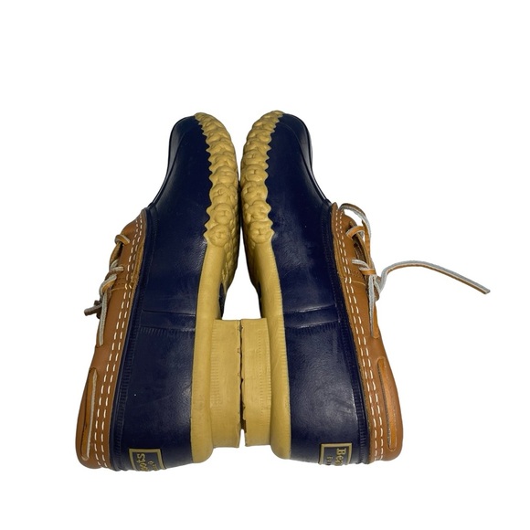 L.L. Bean Bean boots made in USA duck boots low top lace up rubber/leather. Sz 6 - Picture 5 of 9